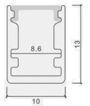 פרופיל אלומיניום LED 1013