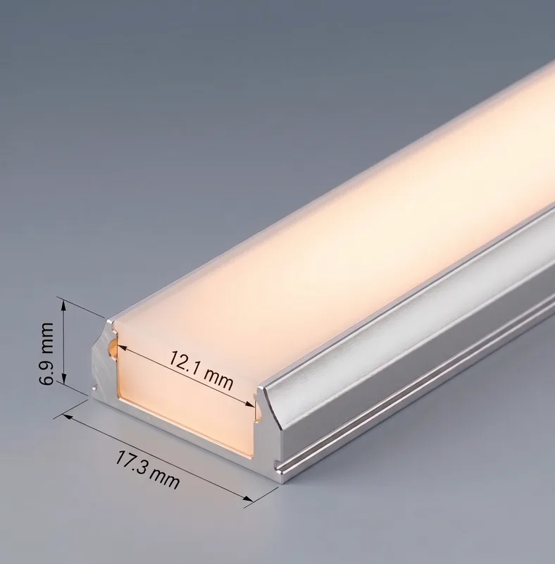 פרופיל אלומיניום LED 1707