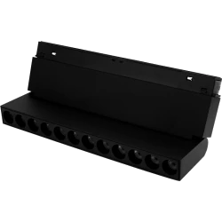 EYE לפס מגנטי 12X1W שחור 1080Lm 3000K 24°, מתכוונן